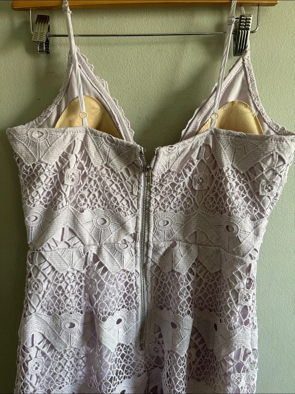 Lulus Sway Away Lavender Crochet Lace dress size small